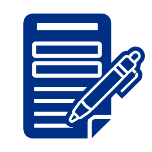 Icono de un documento con 4 lineas