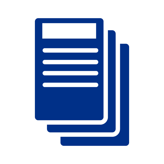 Icono de tres documentos