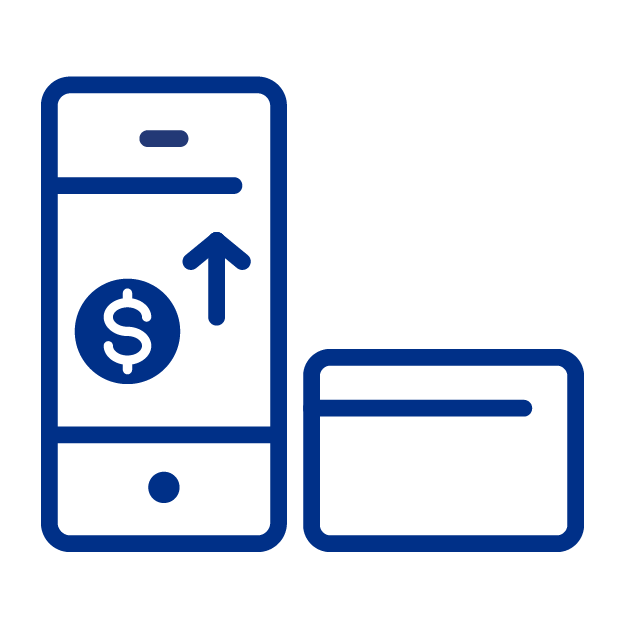 Icono de tarjeta de credito para pago