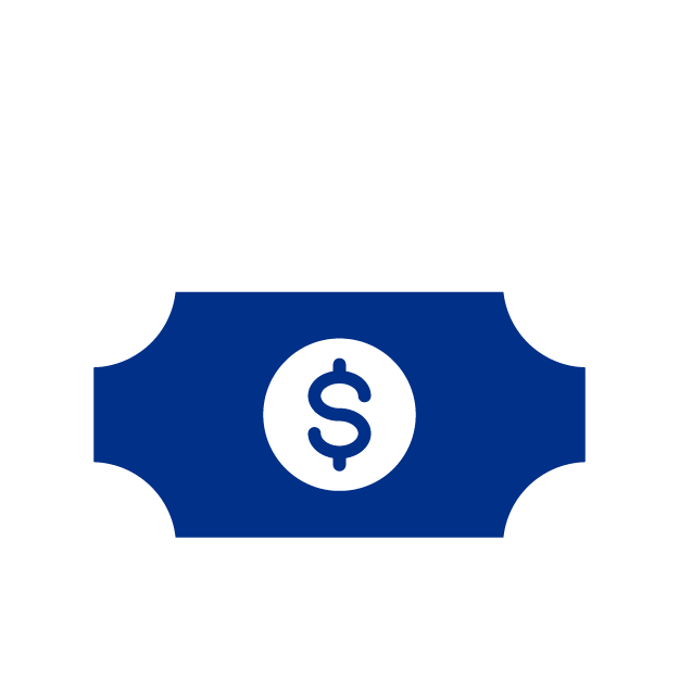 Icono un billete con flechas hacia arriba