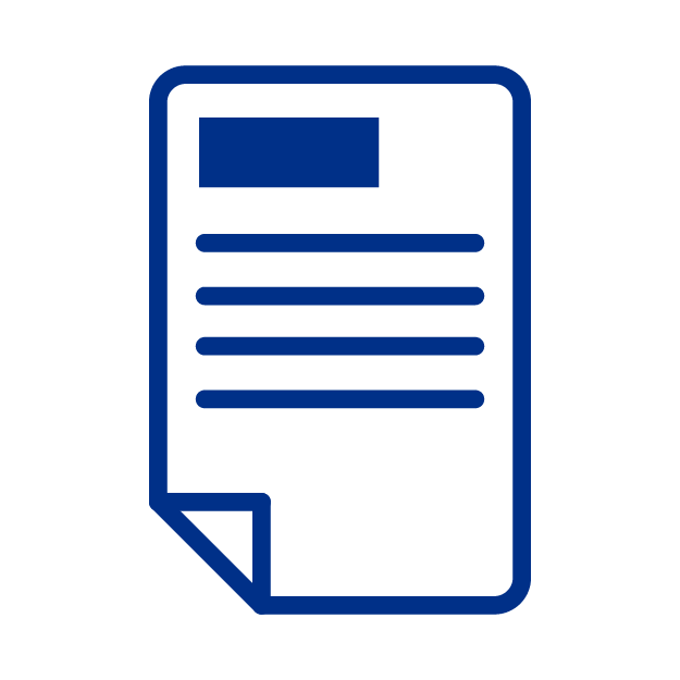 Icono de un documento con 4 lineas