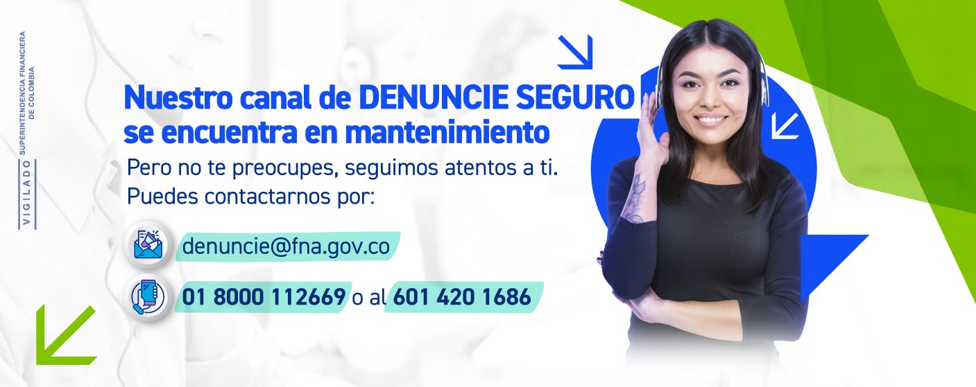 Canal de Denuncie Seguro mantenimiento