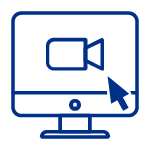 Icono de un monitor con una camara