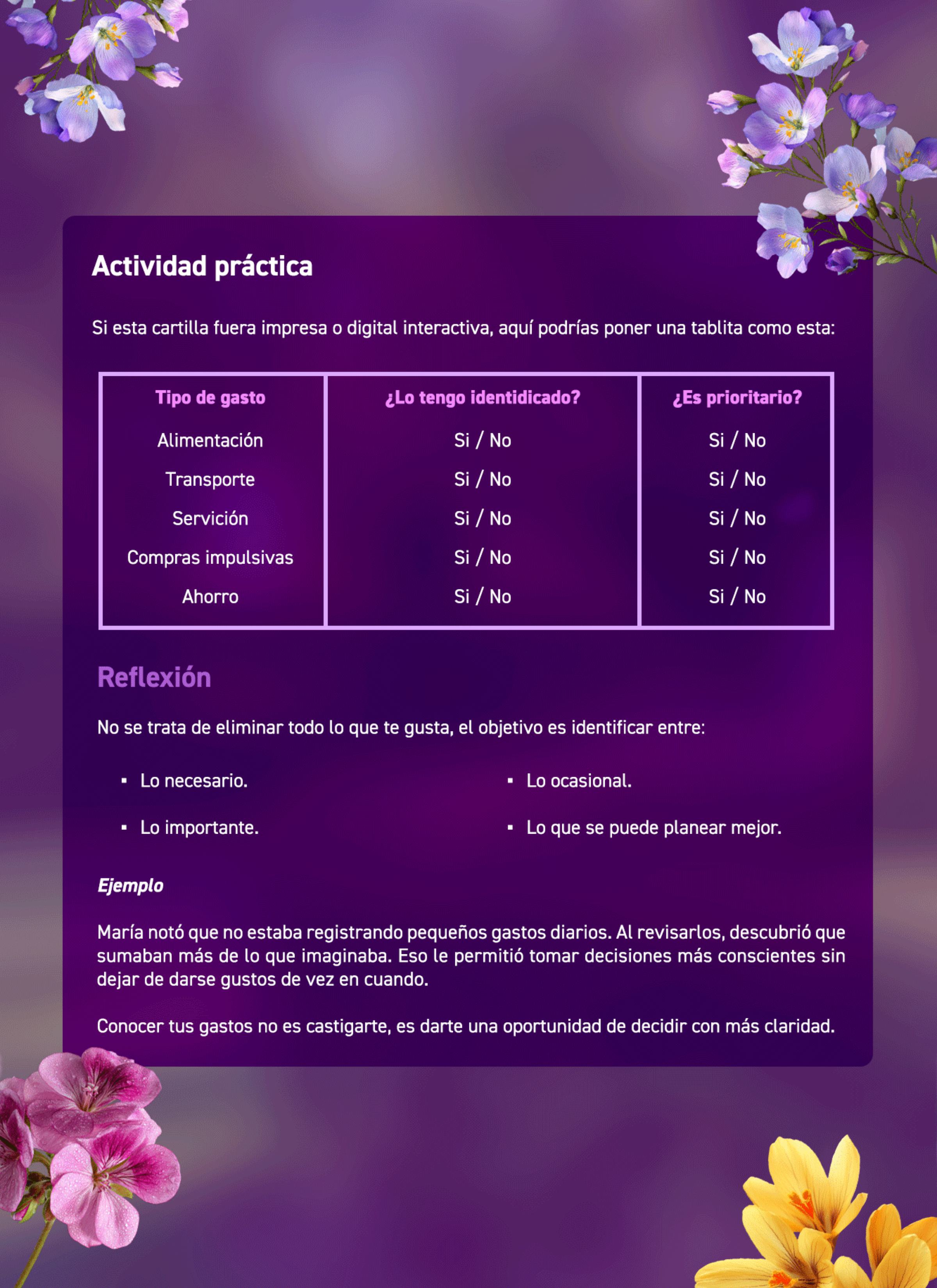 Microcharla día mujer marzo 7