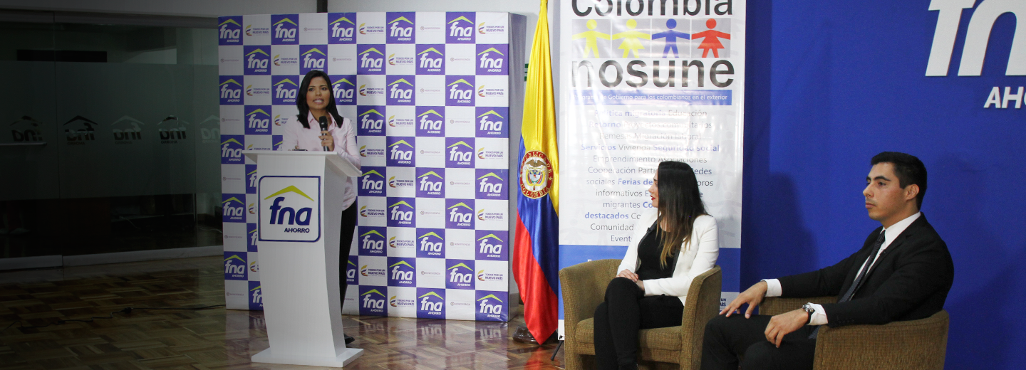 Colombianos en el Exterior son asesorados por el Fondo Nacional del Ahorro y la Cancillería de Colombia. 